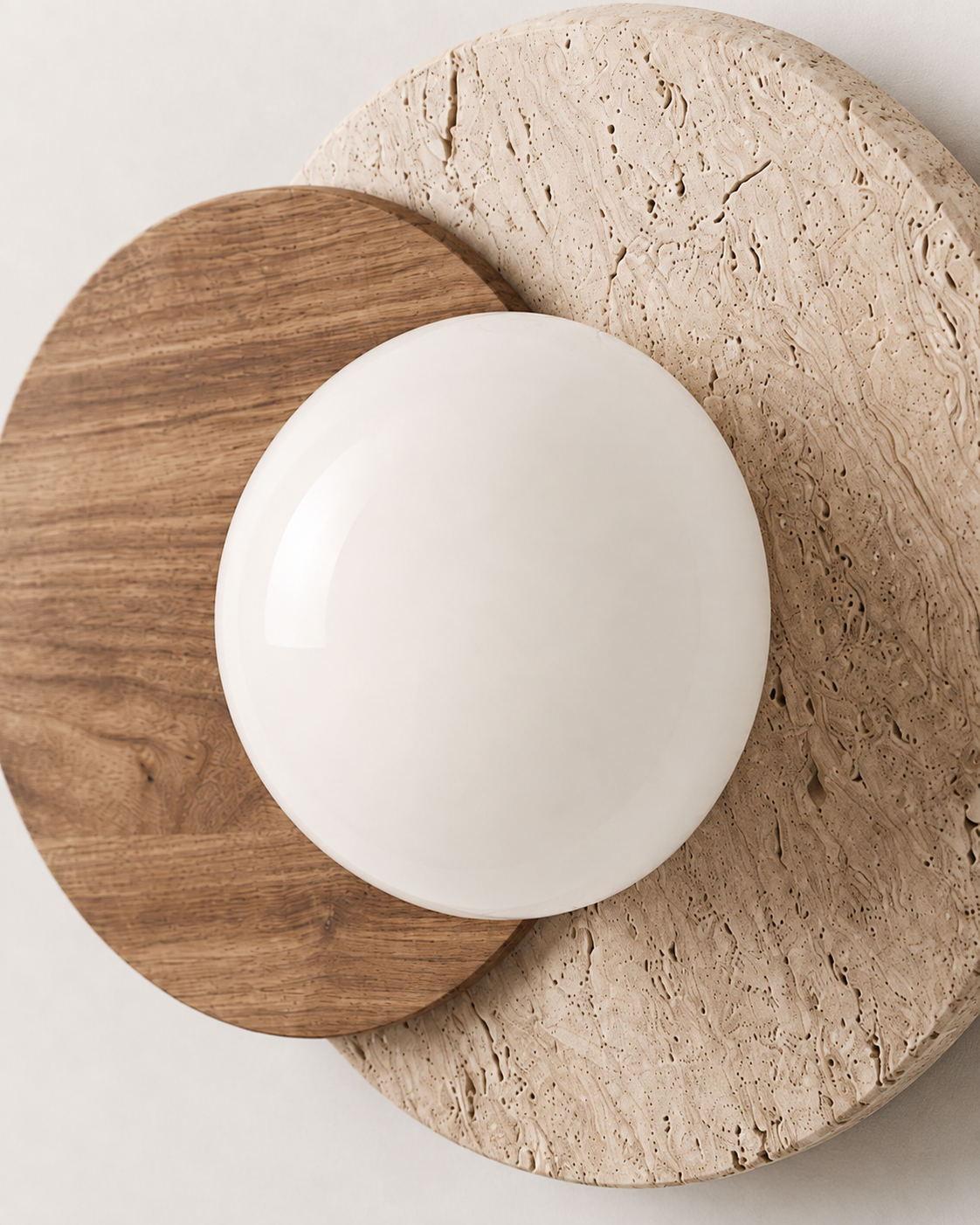 Luna | Travertine Wall Sconce