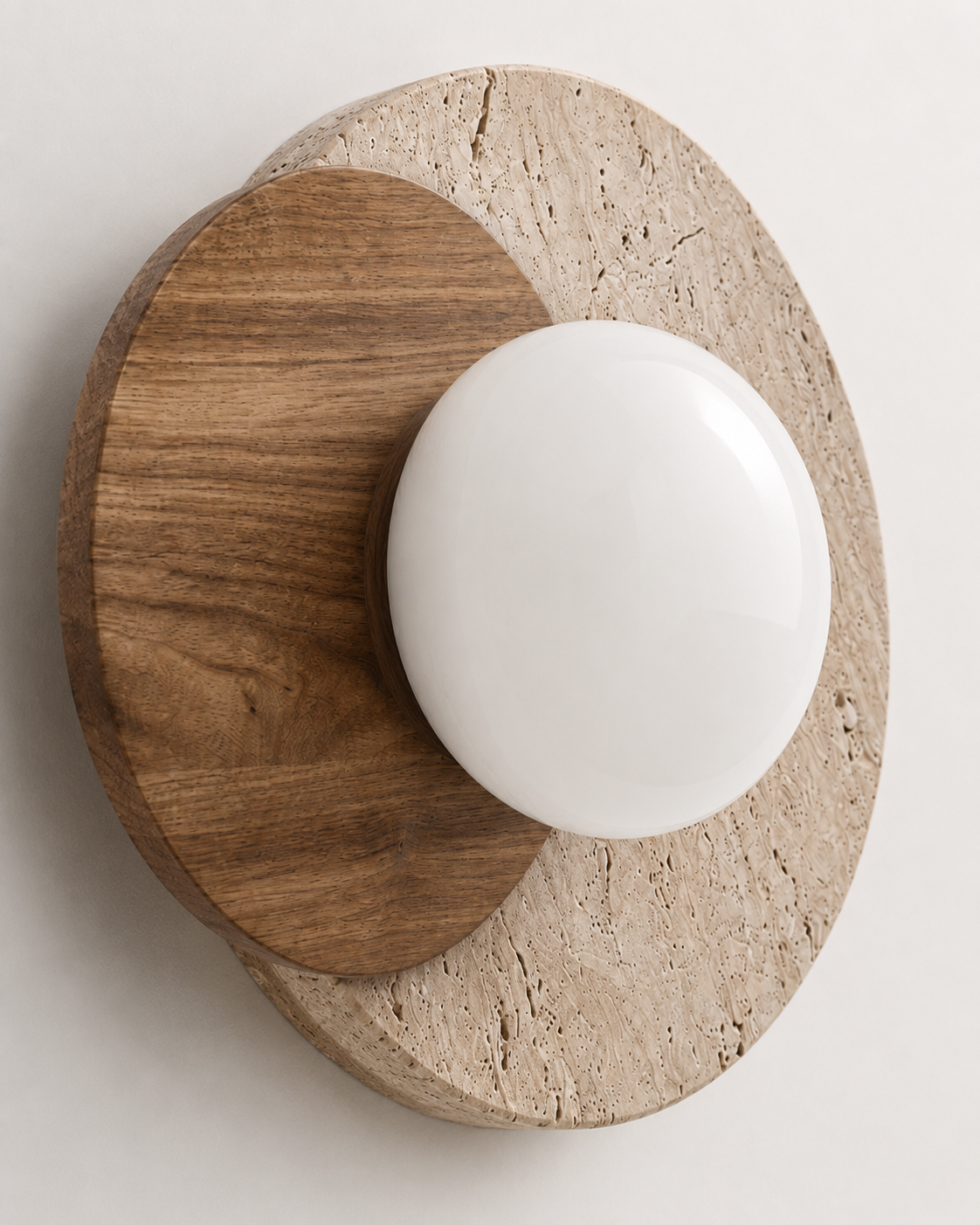 Luna | Travertine Wall Sconce