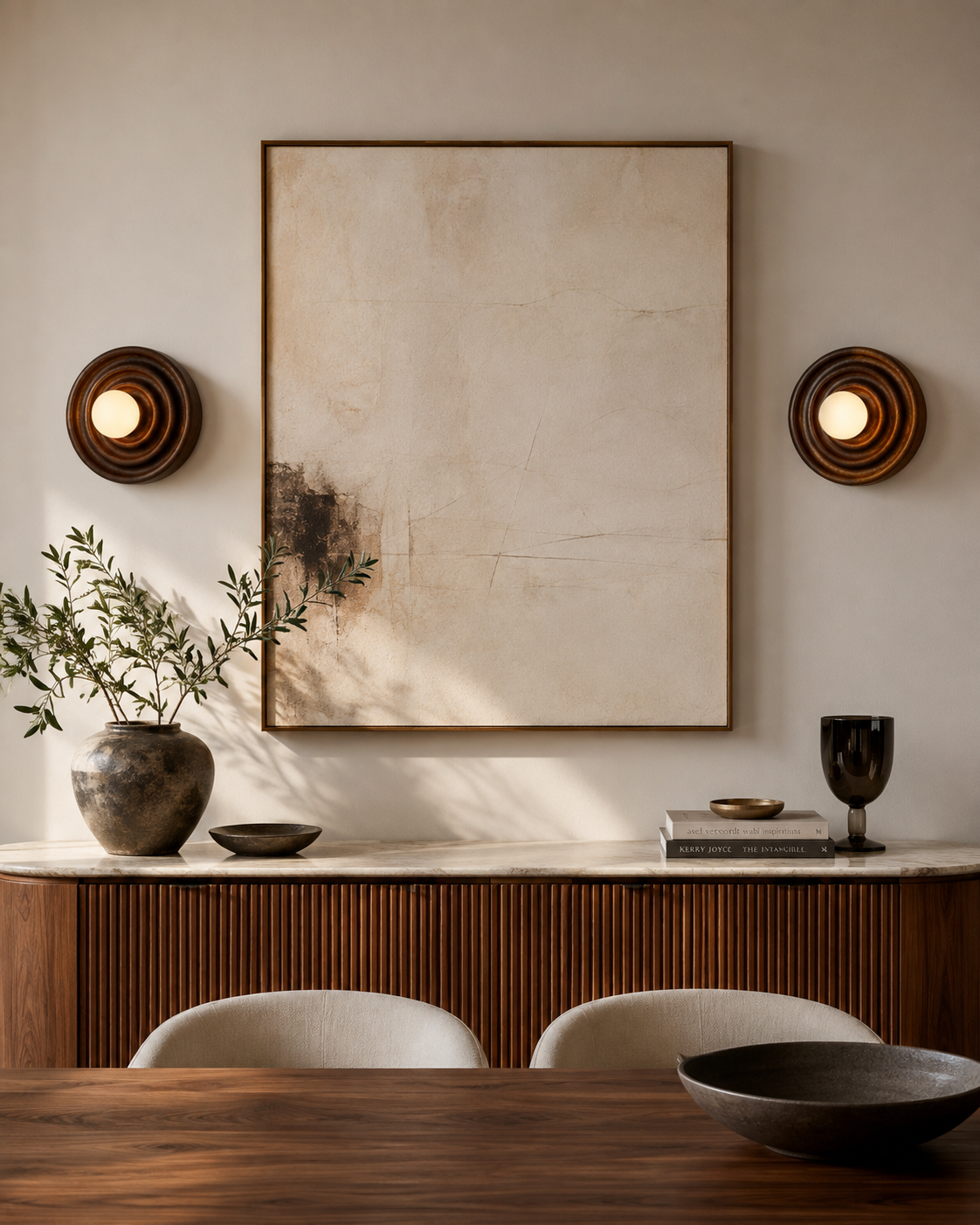 Onda | Sculpted Wood Wall Sconce