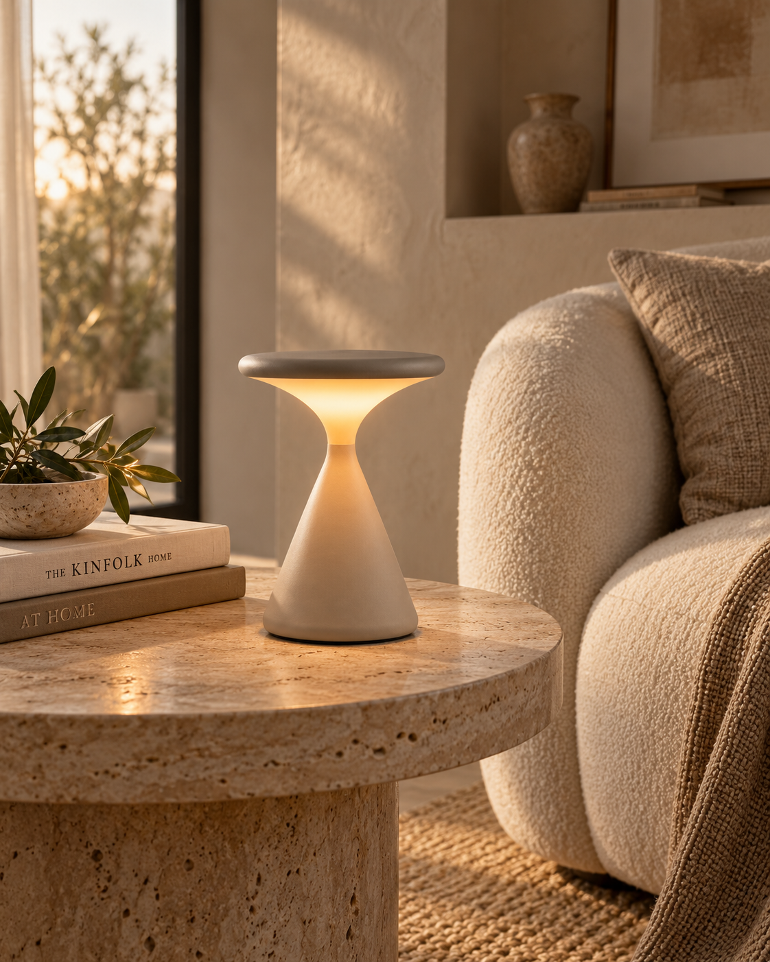 Vela | Stone Table Lamp