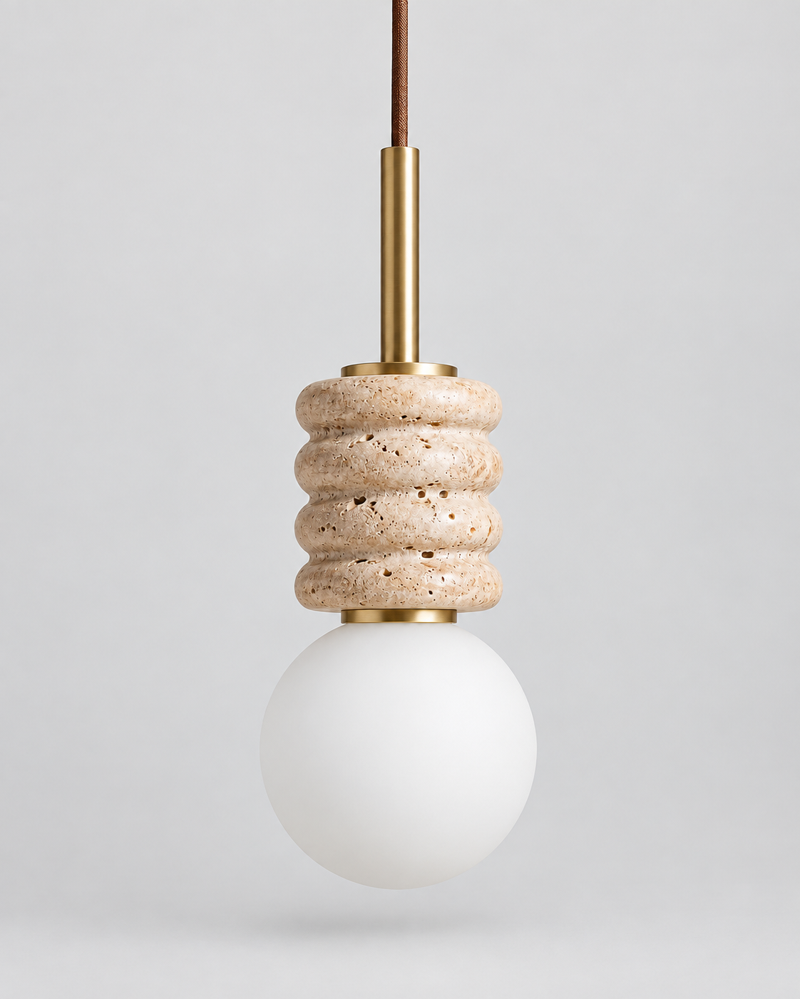 Alvia | Travertine Pendant Light