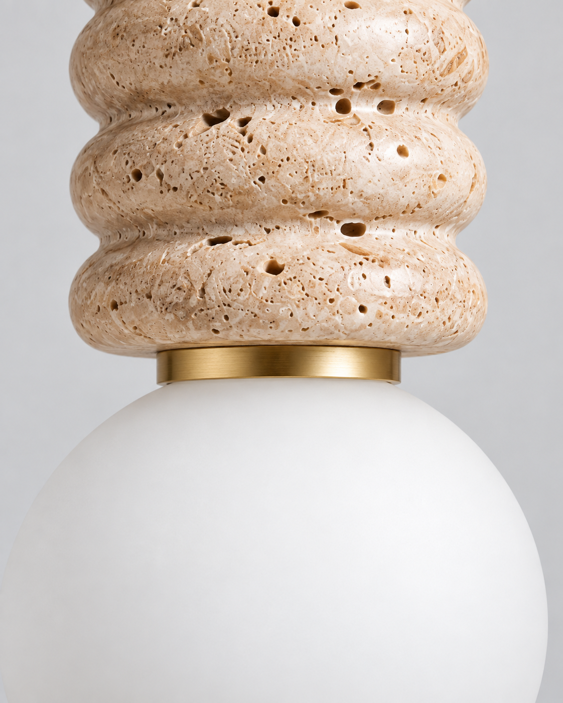 Alvia | Travertine Pendant Light
