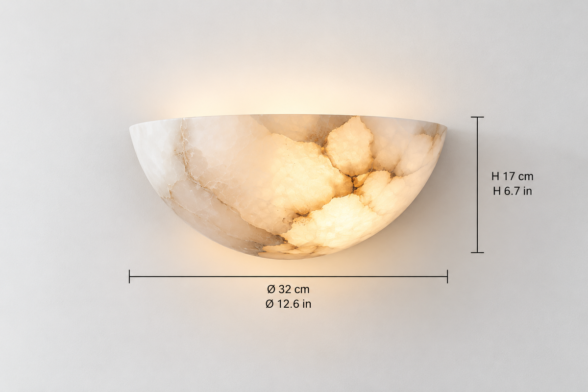 Natural Alabaster Wall Sconce | LUNEA