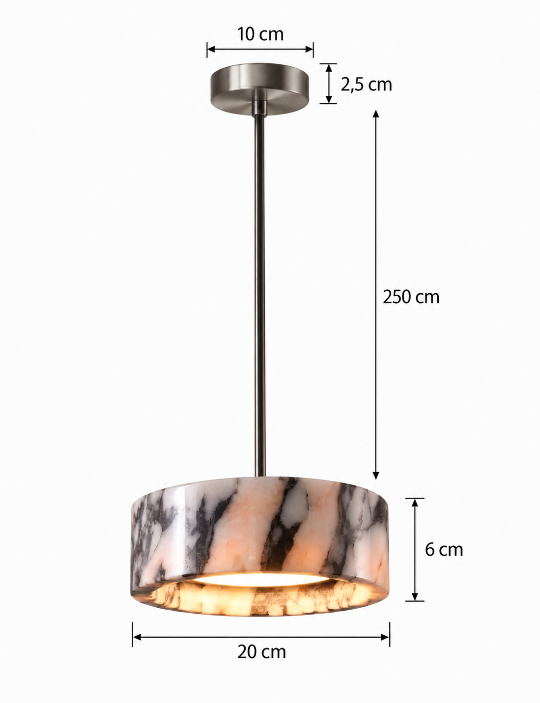 Aurelia | Marble Pendant Light