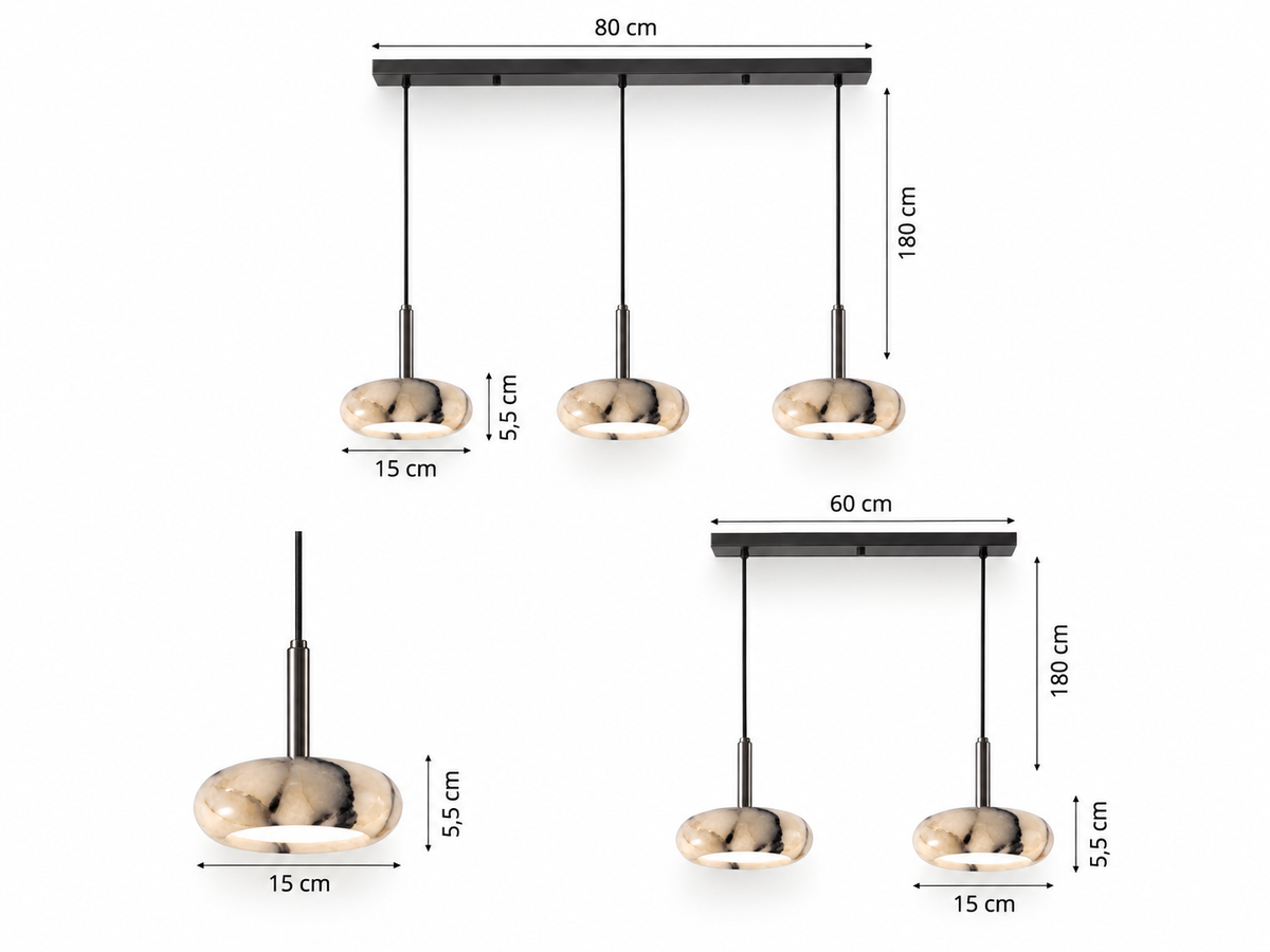 Solara | Marble Pendant Light