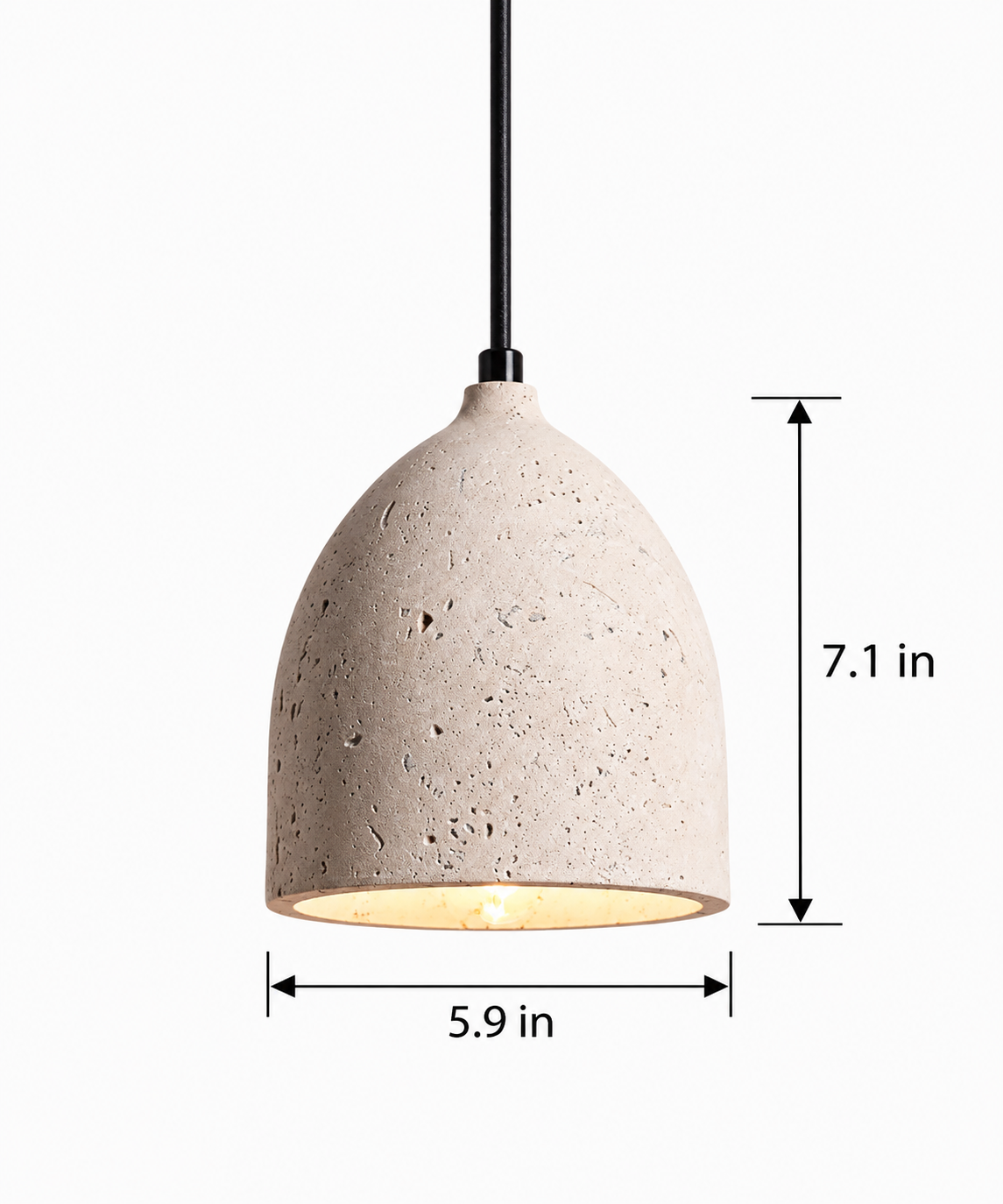 Positano | Travertine Pendant Light