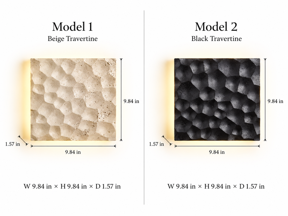 Vaelis | Travertine Wall Sconces