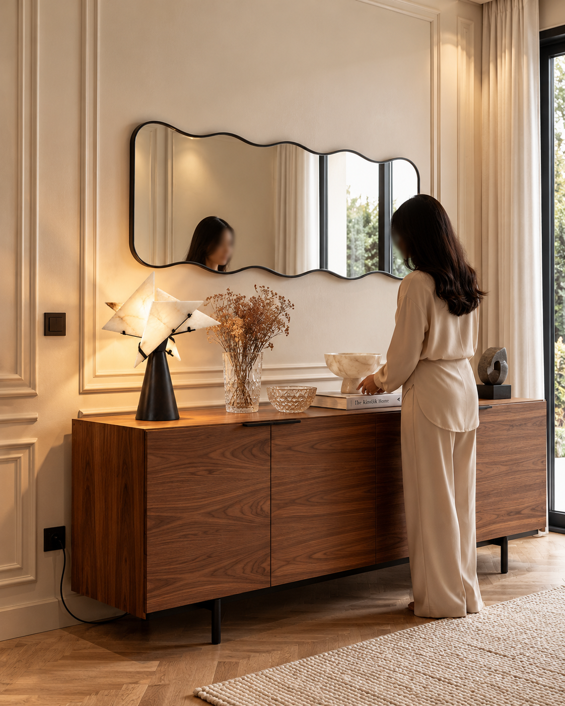 Gaspard Sculptural Alabaster Table Lamp