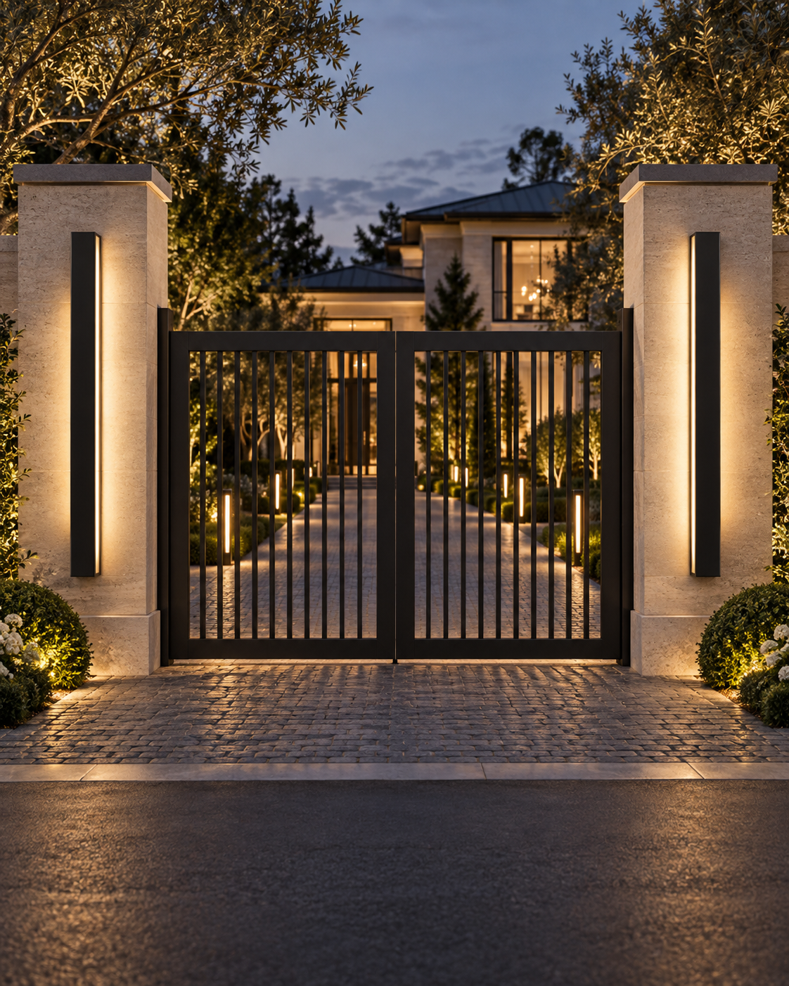 Modern Linear LED Outdoor Wall Light | Averon