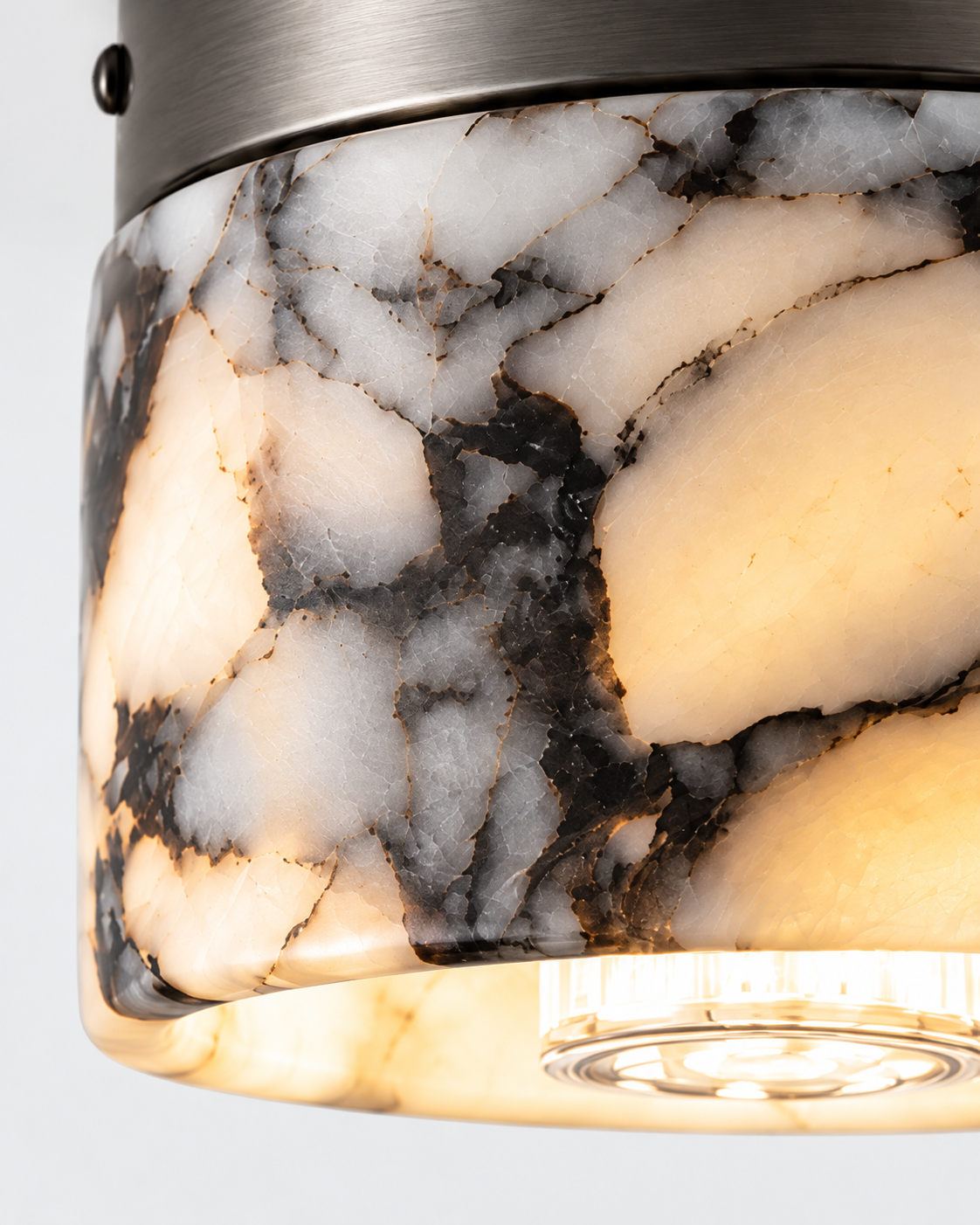 Bulgari Marble Flush Mount Ceiling Light | Veyronna