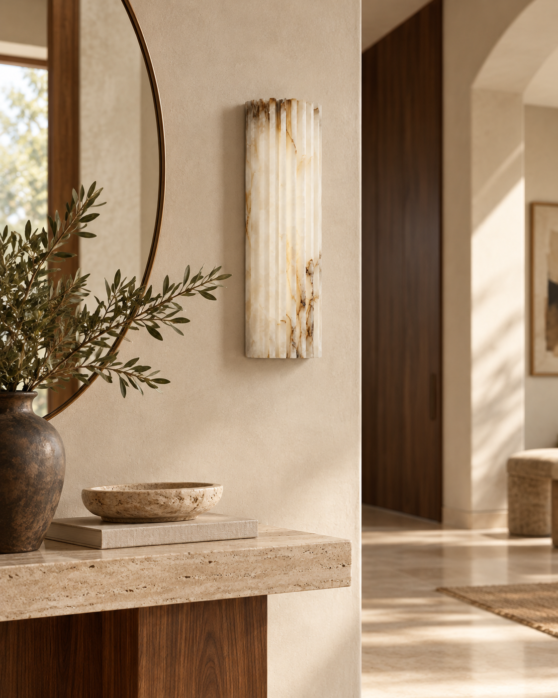 The Alba | Alabaster Wall Sconce