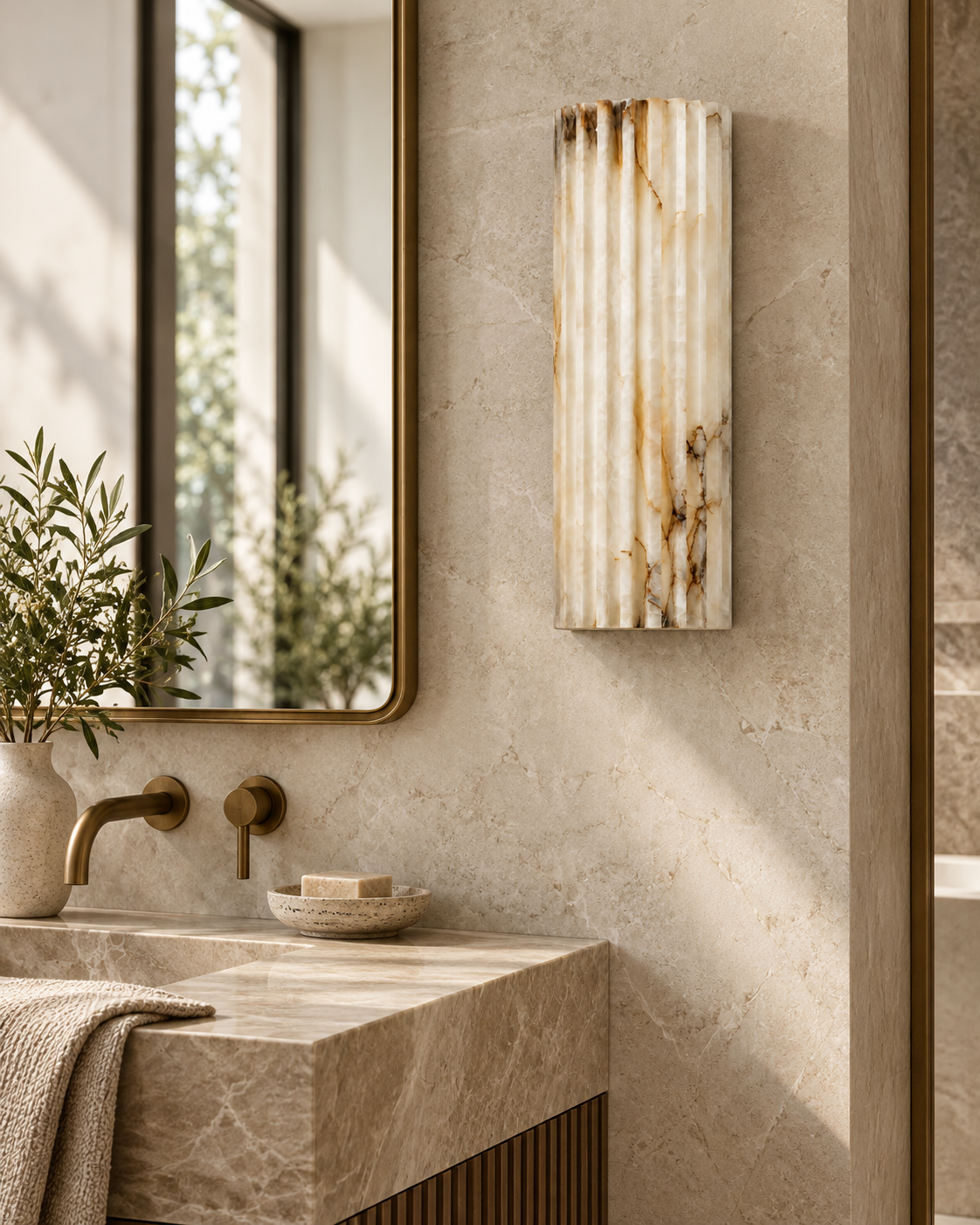 The Alba | Alabaster Wall Sconce