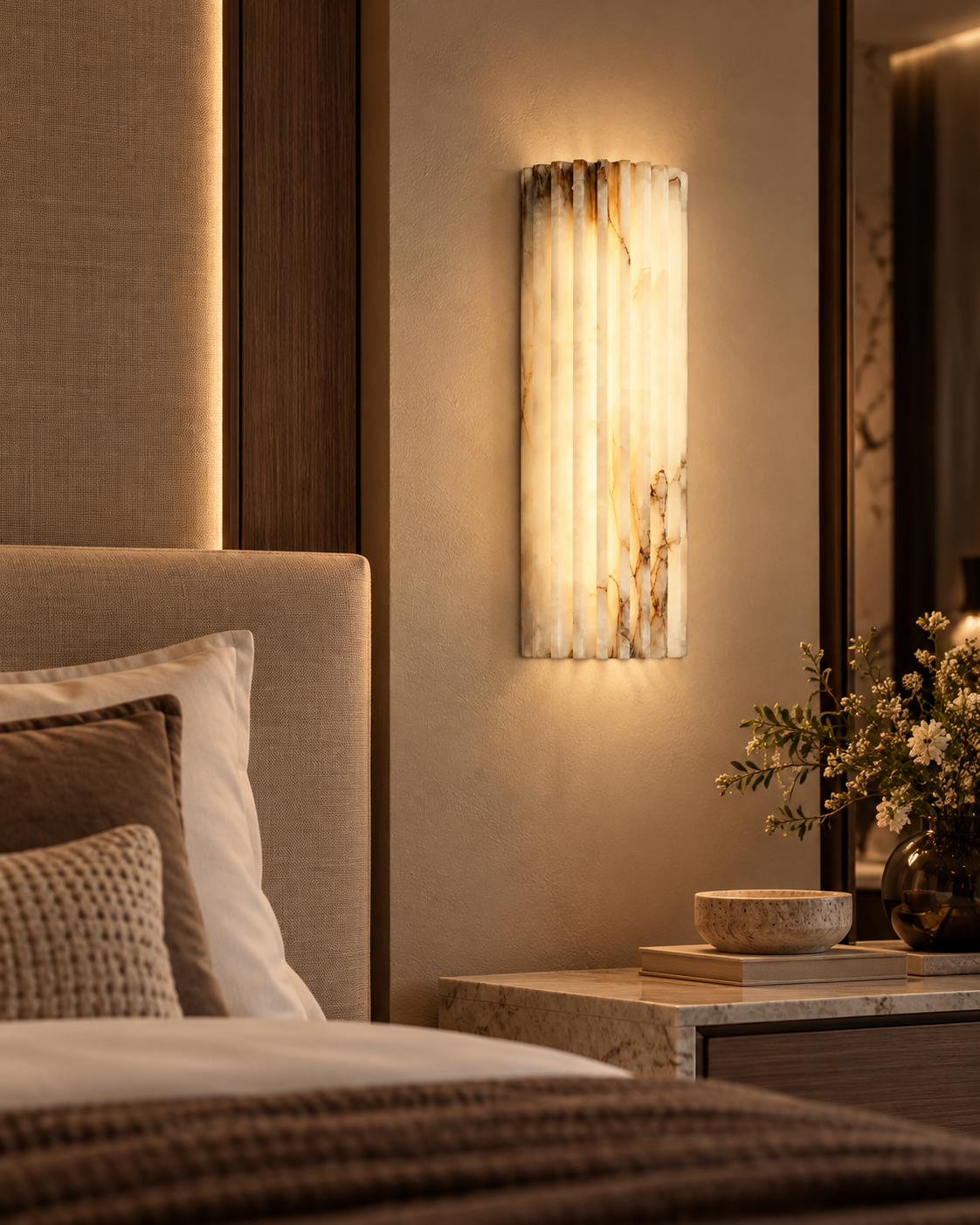 The Alba | Alabaster Wall Sconce