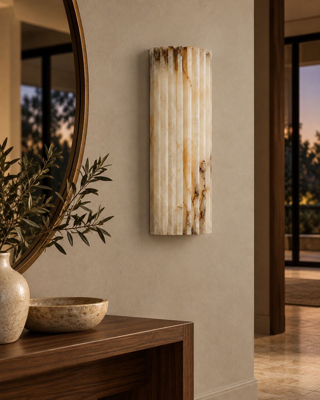 The Alba | Alabaster Wall Sconce