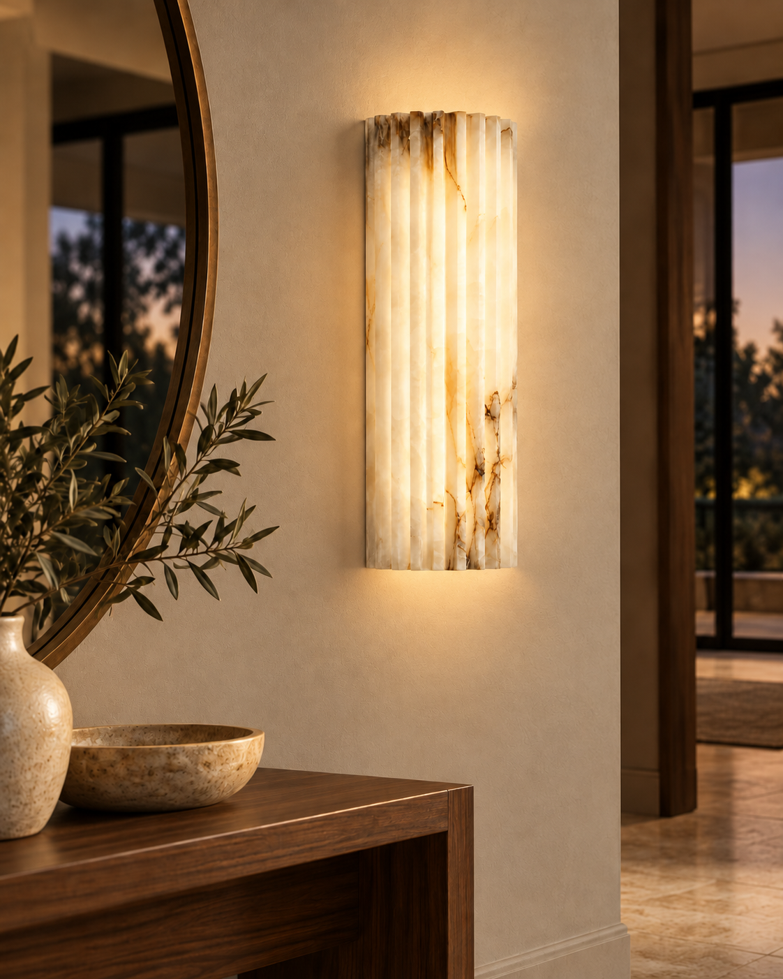The Alba | Alabaster Wall Sconce