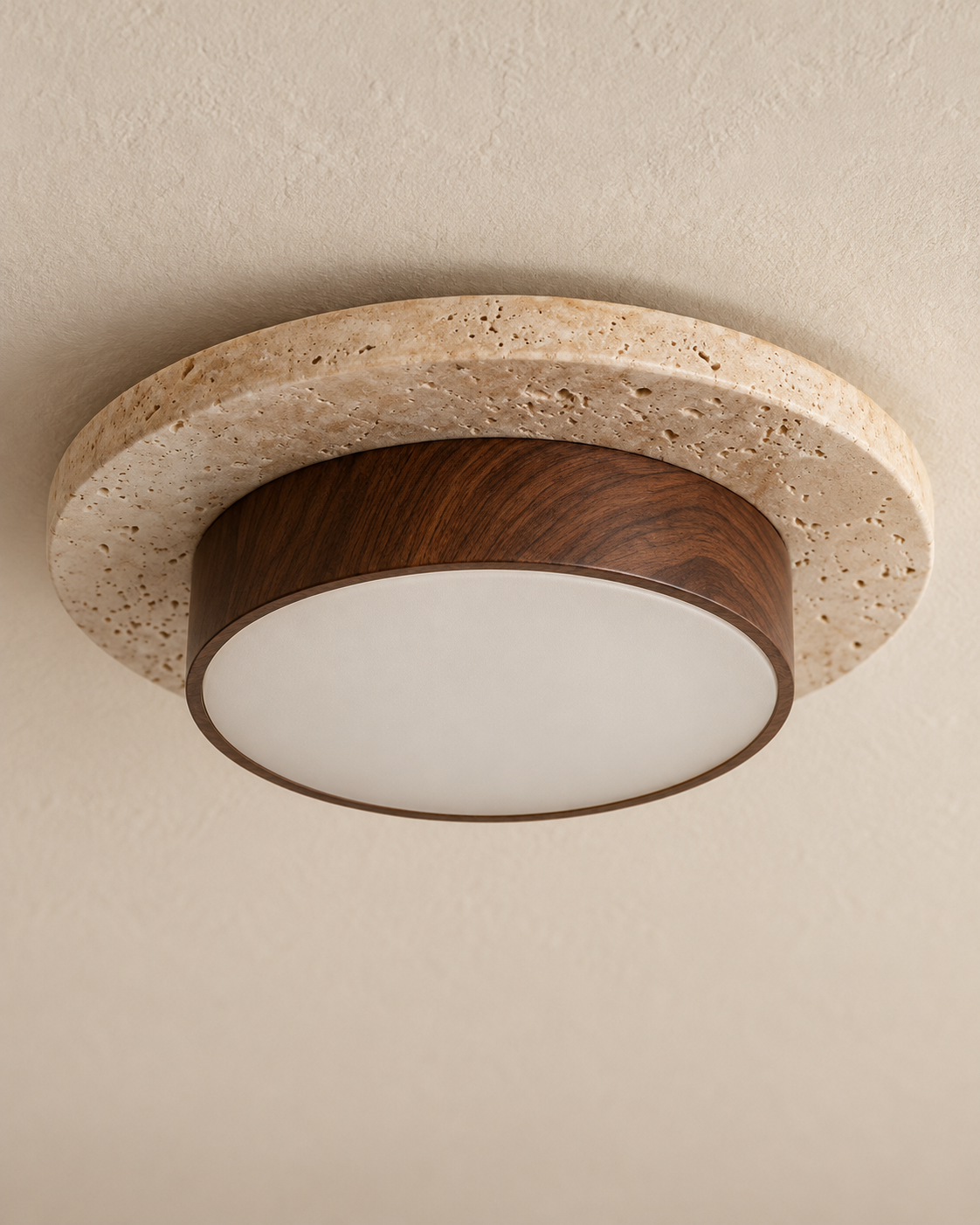 Nerio | Travertine Ceiling Light