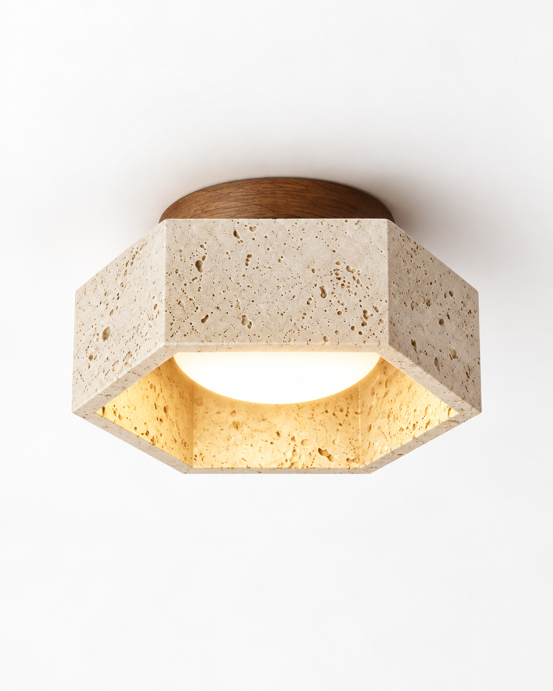 Caldera | Travertine Celling Lights