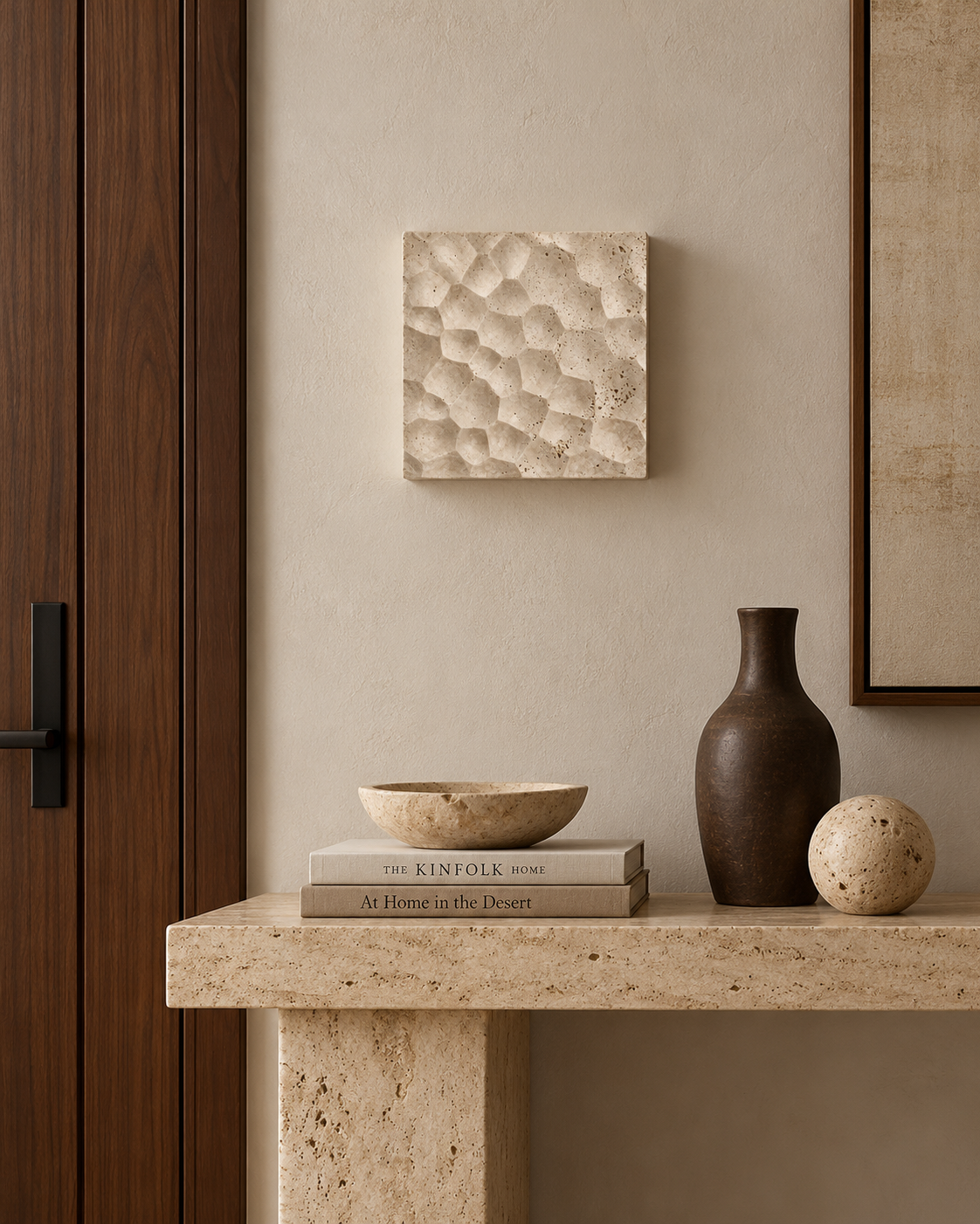 Vaelis | Travertine Wall Sconces