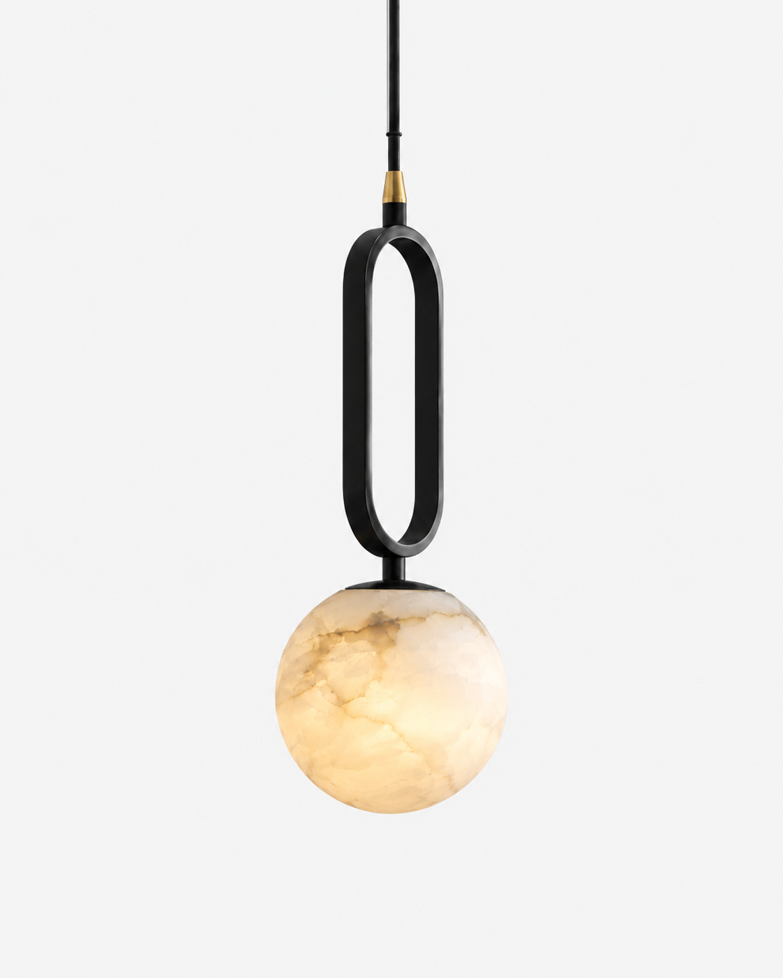 Orlena | Natural Alabaster Globe Pendant Light