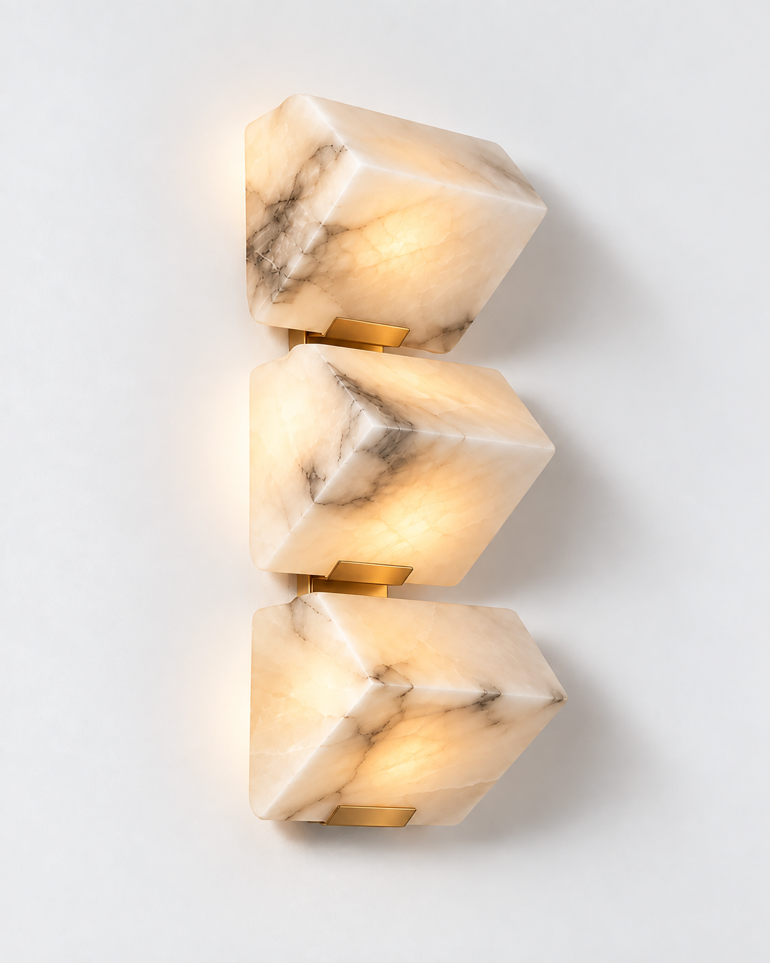 Alvara | Natural Alabaster Sculptural Wall Sconce