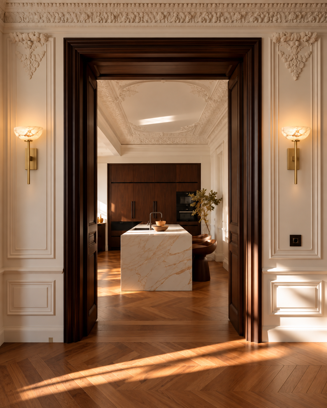 Calista | Natural Alabaster Wall Sconce