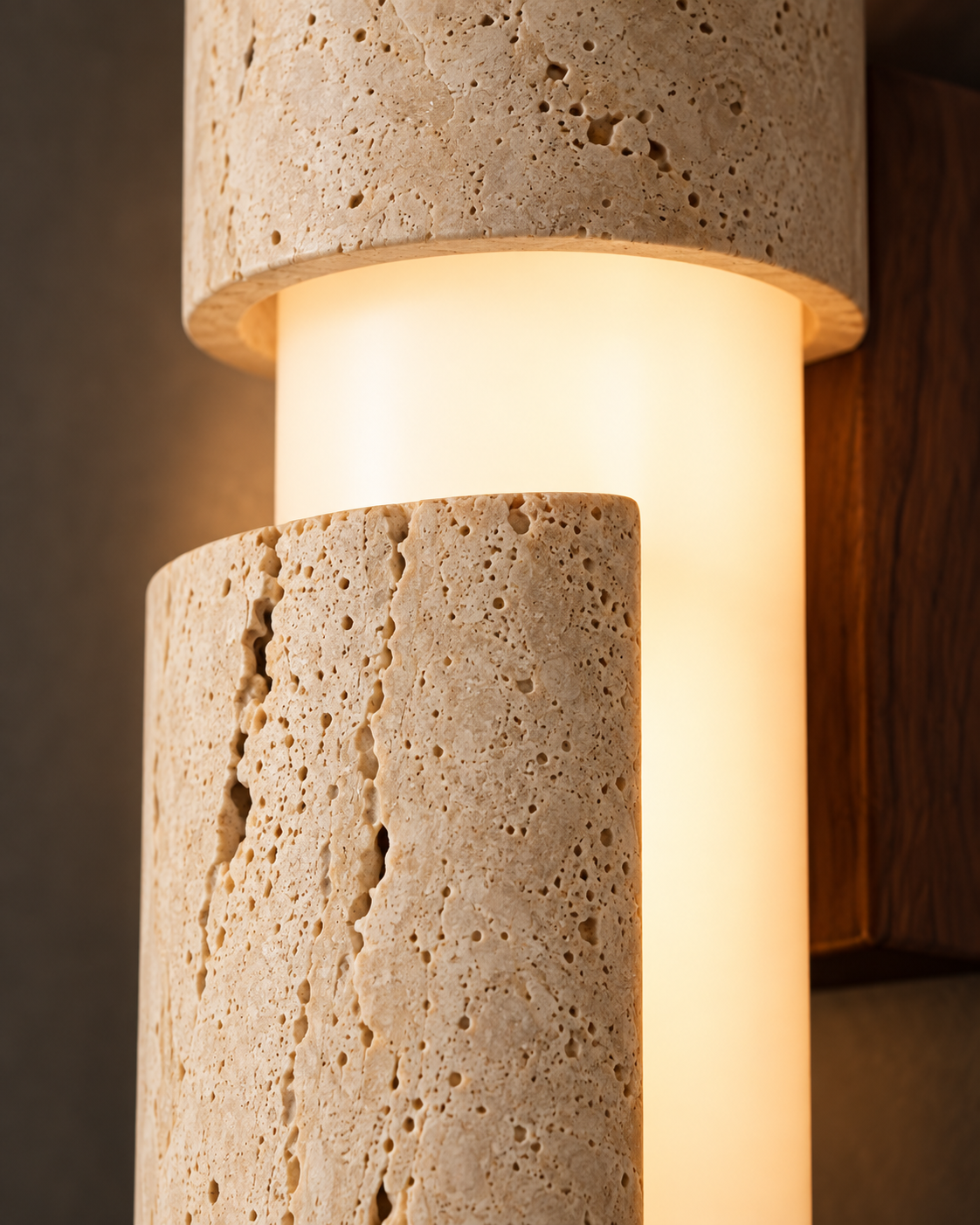 Tavora | Natural Travertine Wall Sconce