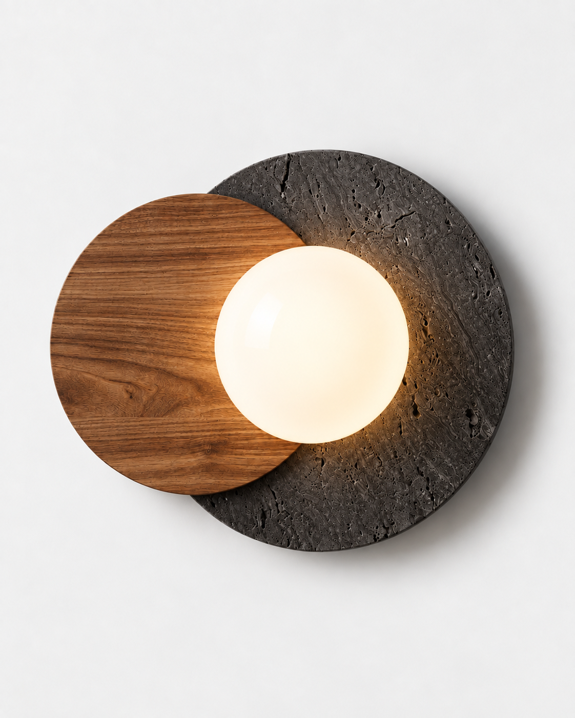 Luna | Travertine Wall Sconce