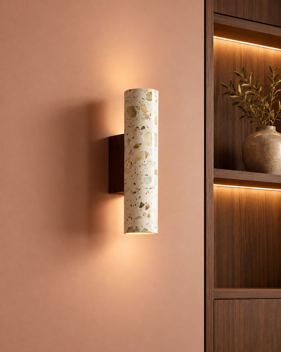 Wall Sconce Terrazzo & Walnut | Terzane