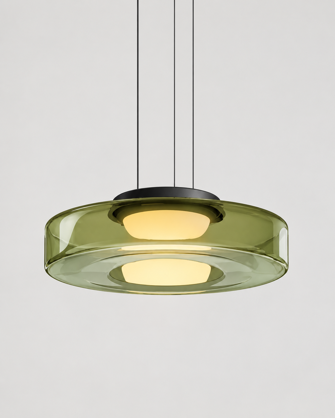 Layered Glass LED Pendant Light | Solvane