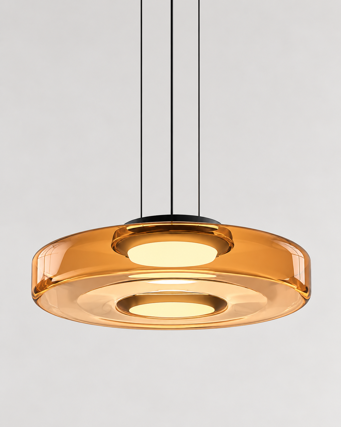Layered Glass LED Pendant Light | Solvane