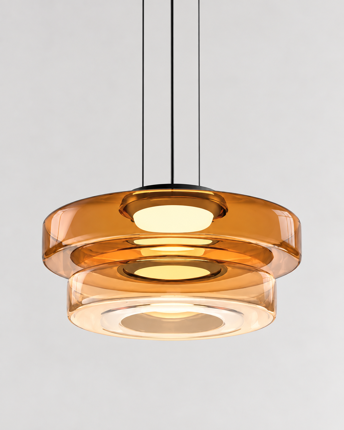 Layered Glass LED Pendant Light | Solvane