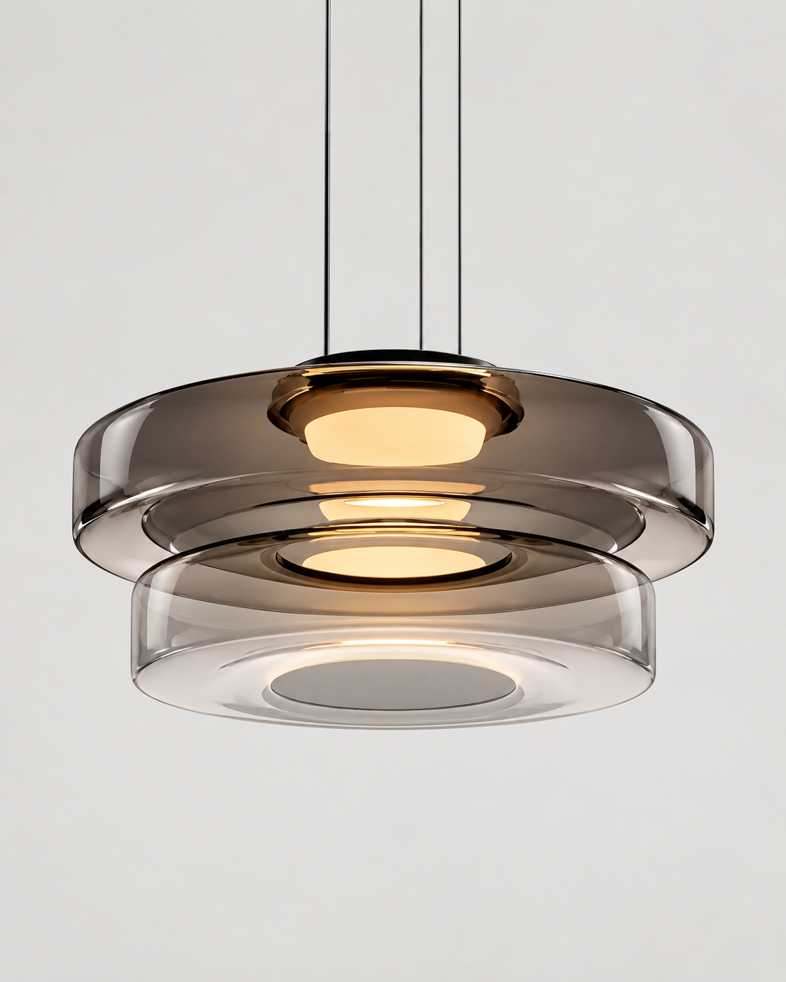 Layered Glass LED Pendant Light | Solvane