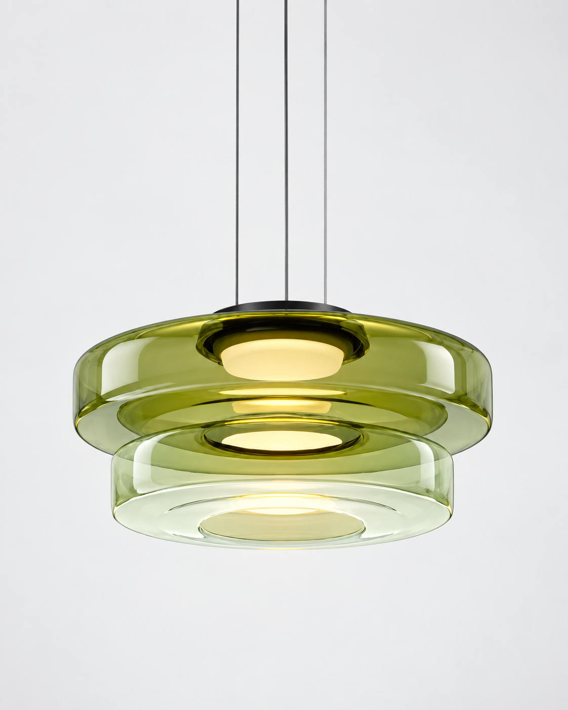 Layered Glass LED Pendant Light | Solvane