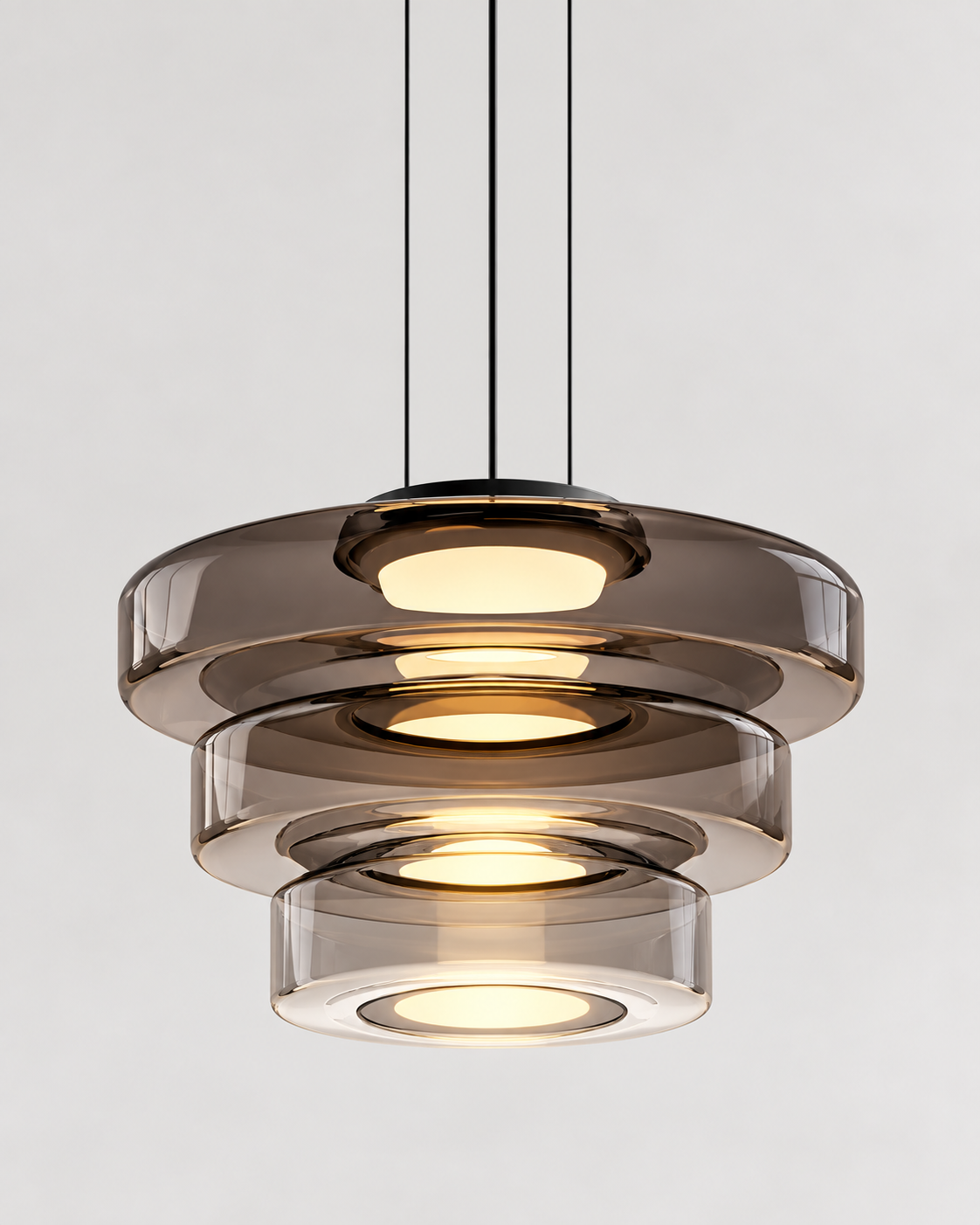 Layered Glass LED Pendant Light | Solvane