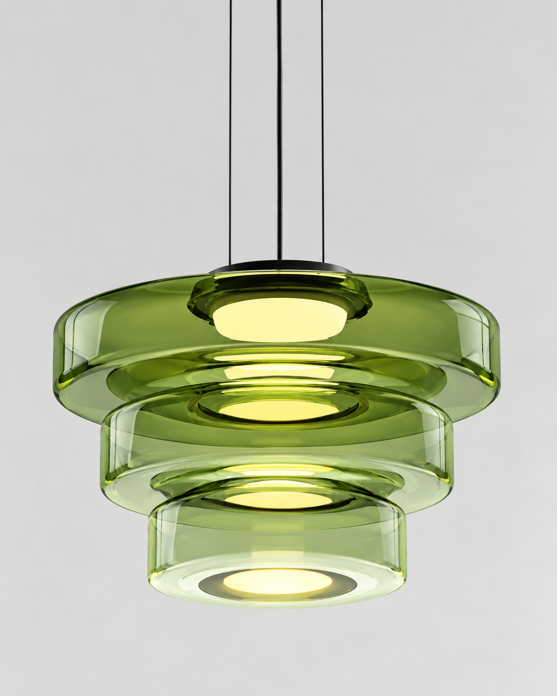 Layered Glass LED Pendant Light | Solvane