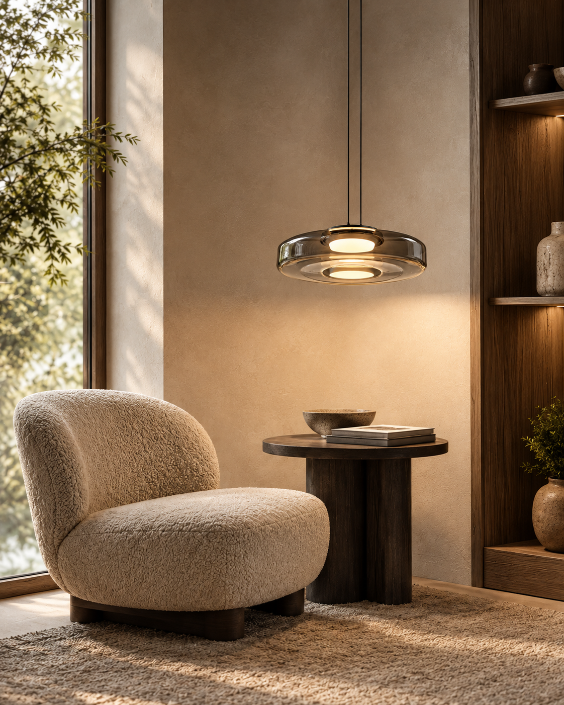 Layered Glass LED Pendant Light | Solvane