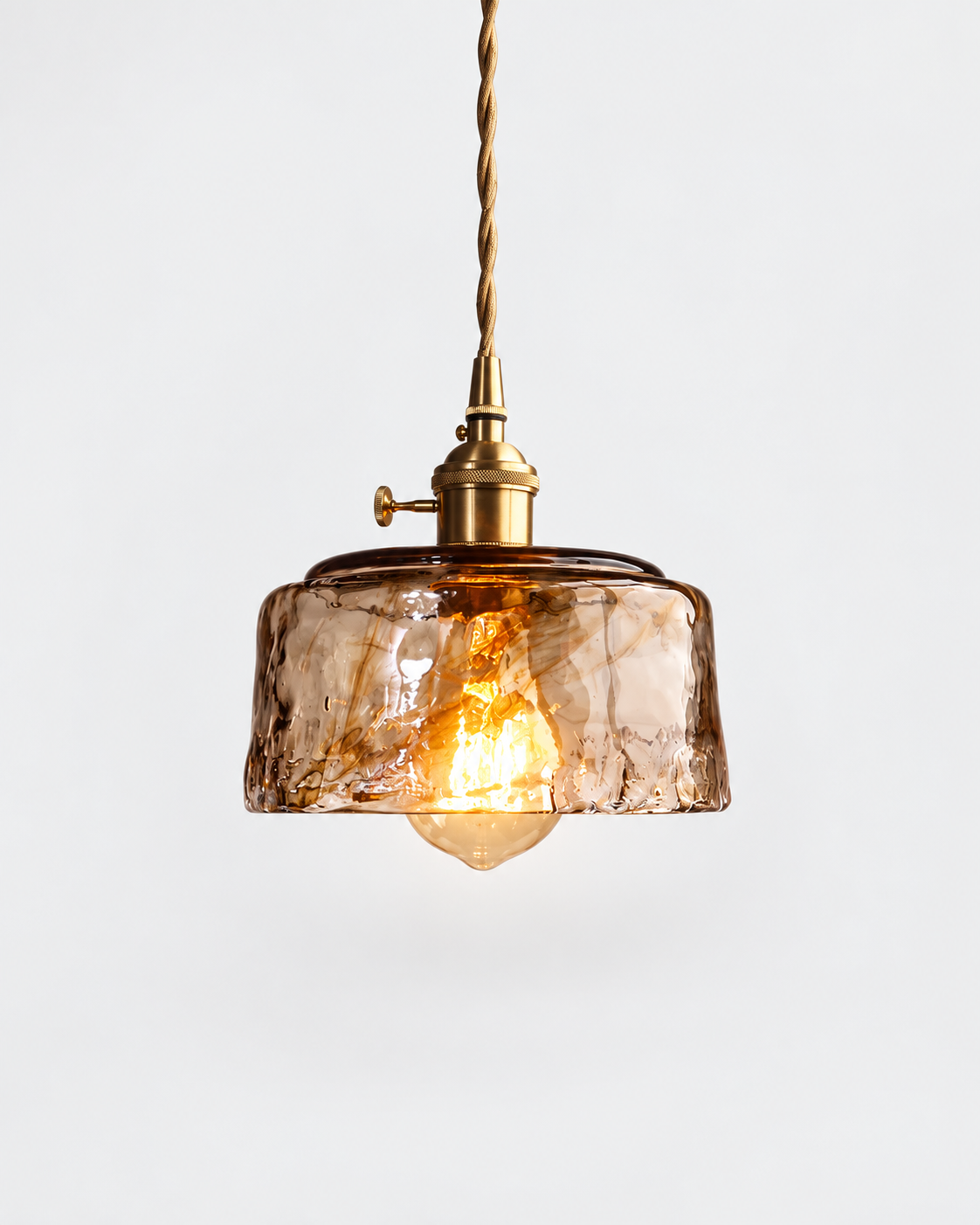 Amber Smoked Glass Pendant Light | Orvane