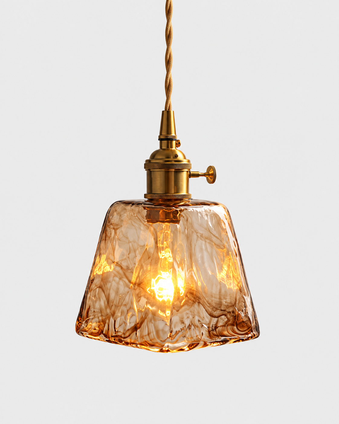Amber Smoked Glass Pendant Light | Orvane