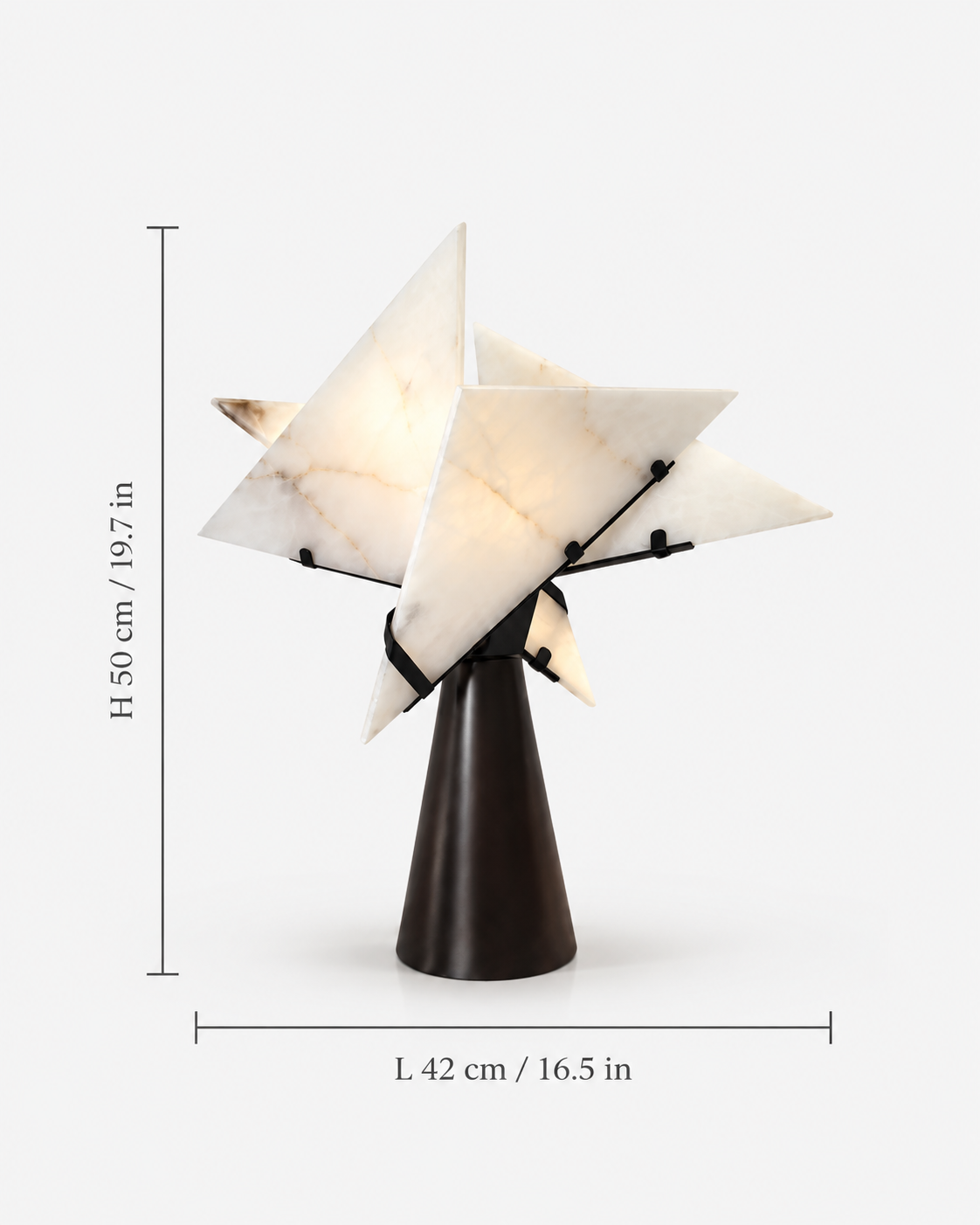 Gaspard Sculptural Alabaster Table Lamp