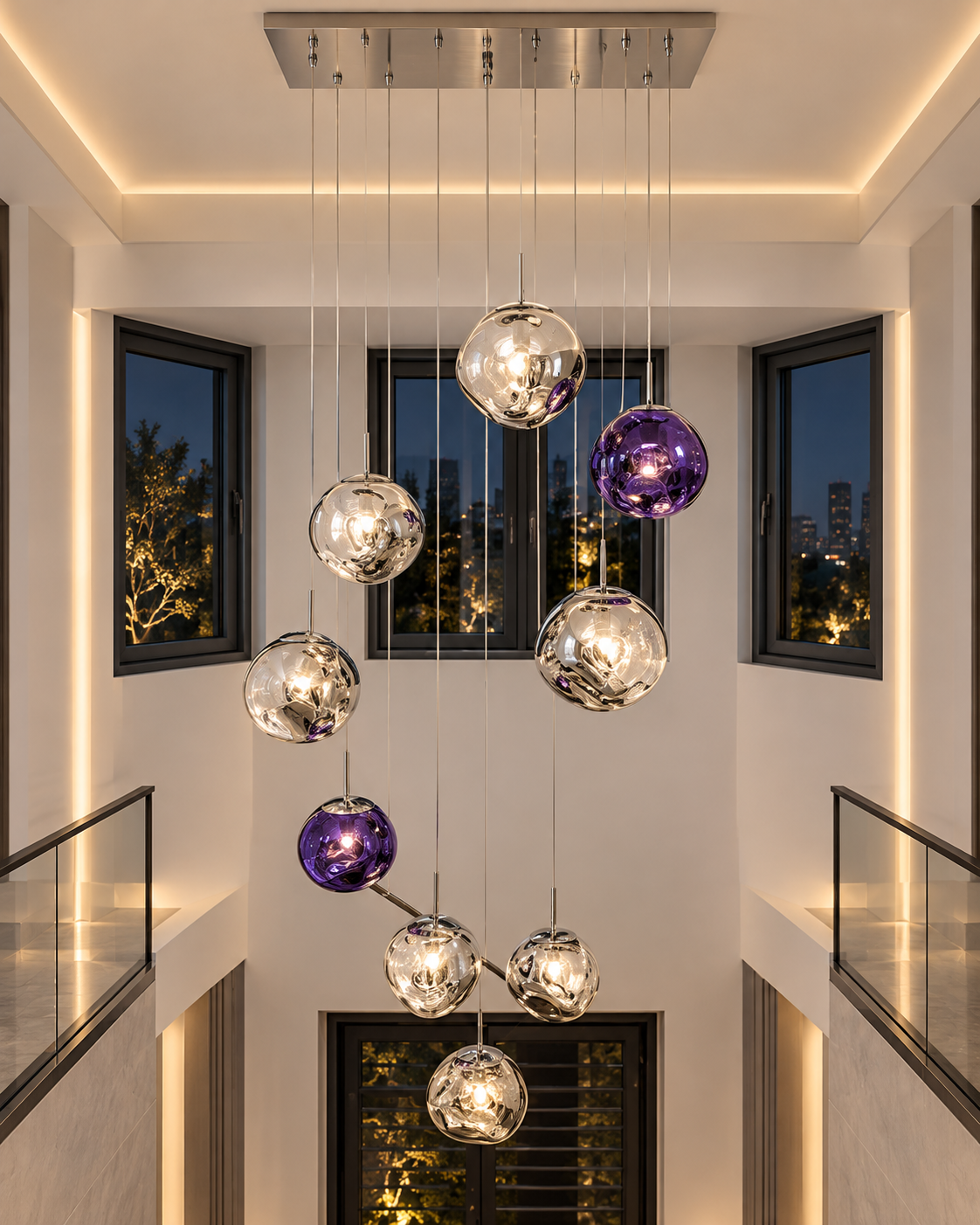 Sculptural Mirror Glass Pendant Light | Veyra