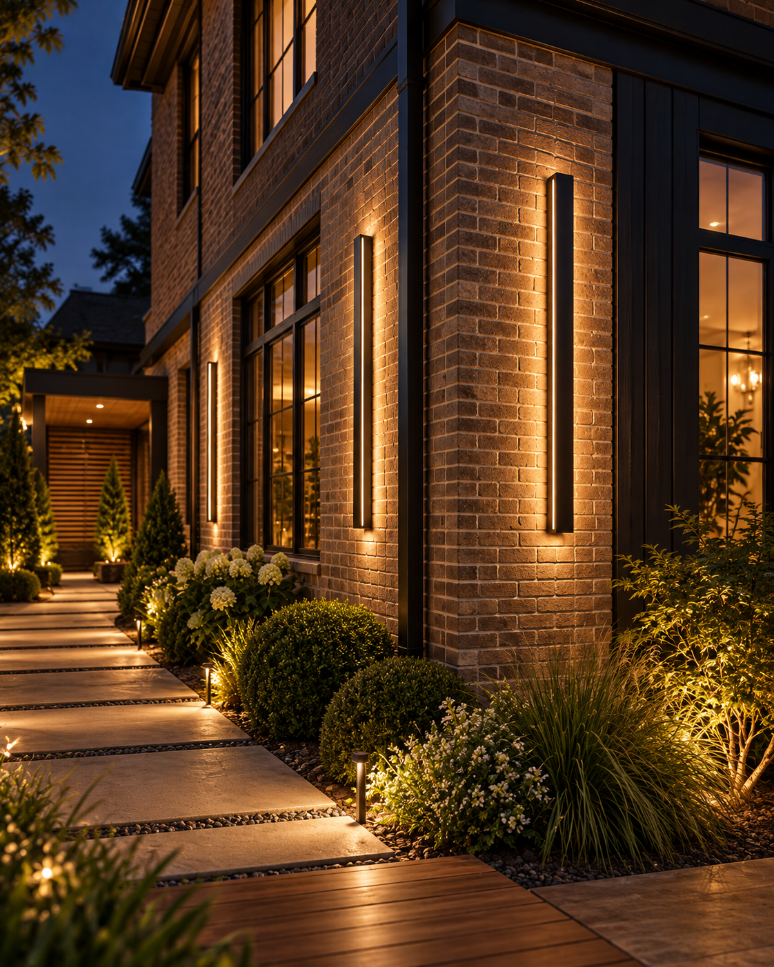 Modern Linear LED Outdoor Wall Light | Averon